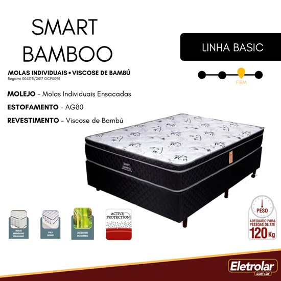 Conjunto Box Smart Bamboo 138X188x26