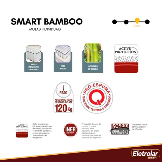 Conjunto Box Smart Bamboo 138X188x26