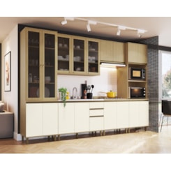 Conjunto Cozinha Casamia Dubai 6 Peças 100% Mdf