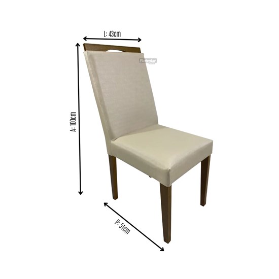 Conjunto De Mesa Eubeia Com Tampo De Vidro Nude 4 Cadeiras Lemnos Em Tecido Facto 90 X 90 Cm