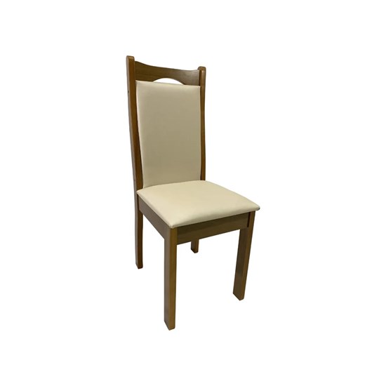 Conjunto De Mesa Lemnos Com Tampo De Vidro Nude + 6 Cadeiras Eubeia Em Tecido Facto 1,60 X 90Cm