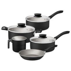 Conjunto De Panelas 5Pcs Linz Preto