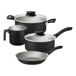 Conjunto De Panelas Linz 4Pcs  Preto