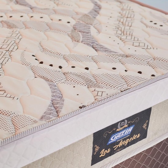 Conjunto Gazin Mola Los Angeles 138X188x50cm Base Suede Marron