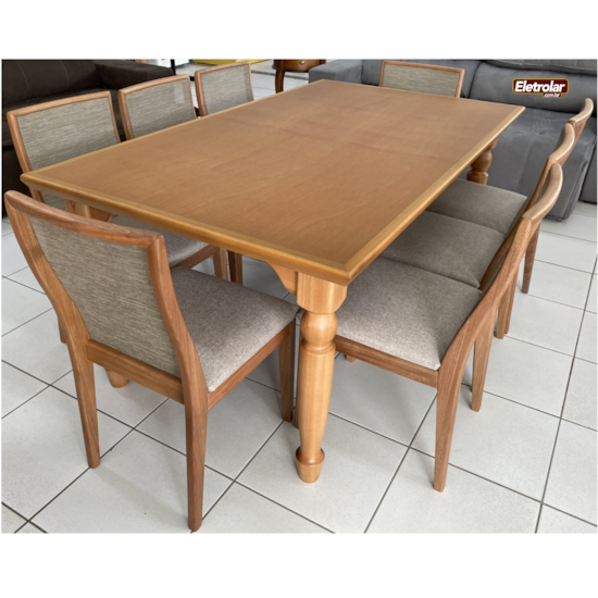 Conjunto Mesa Atlanta 180Cm Com 8 Cadeiras Arizona Conjunto Mesa Atlanta 180Cm Com 8 Cadeiras Arizona