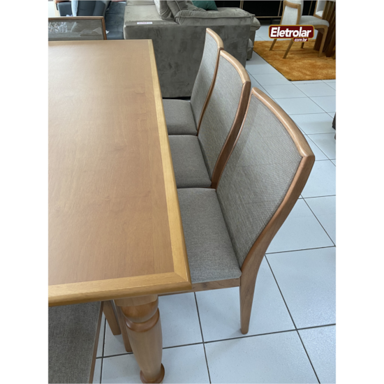 Conjunto Mesa Atlanta 180Cm Com 8 Cadeiras Arizona Conjunto Mesa Atlanta 180Cm Com 8 Cadeiras Arizona