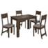 Conjunto Mesa Atlanta Com 4 Cadeiras Noce