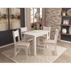 Conjunto Mesa Caribe 4 Cadeiras Indekes Branco Conjunto Mesa Caribe 4 Cadeiras Indekes Branco
