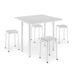Conjunto Mesa Dobrável Com 4 Bancos Conjunto Mesa Dobrável Com 4 Bancos