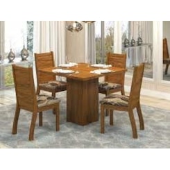 Conjunto Sala Dália Com 4 Cad Napoli Imbuia/Cacau Conjunto Sala Dália Com 4 Cad Napoli Imbuia/Cacau