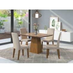 Conjunto Sala Viena Com 4 Cad Venus Imbuia/Ameixa/Bronze Conjunto Sala Viena Com 4 Cad Venus Imbuia/Ameixa/Bronze