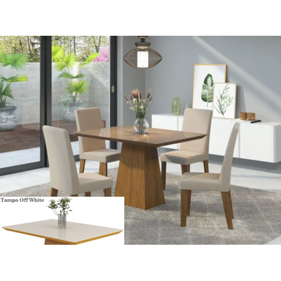 Conjunto Sala Viena Com 4 Cad Venus Imbuia L/Amei/Off Wh Conjunto Sala Viena Com 4 Cad Venus Imbuia L/Amei/Off Wh