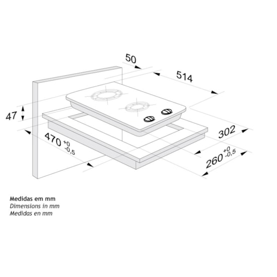 Cooktop 2 Bocas Fischer 7726 Bivolt Preto Cooktop 2 Bocas Fischer 7726 Bivolt Preto
