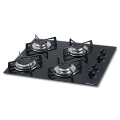 Cooktop 4 Bocas Fischer 1519-5713 Vidro Preto Cooktop 4 Bocas Fischer 1519-5713 Vidro Preto