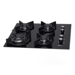 Cooktop 4 Bocas Tc Infinity Vidro Fische Preto Cooktop 4 Bocas Tc Infinity Vidro Fische Preto