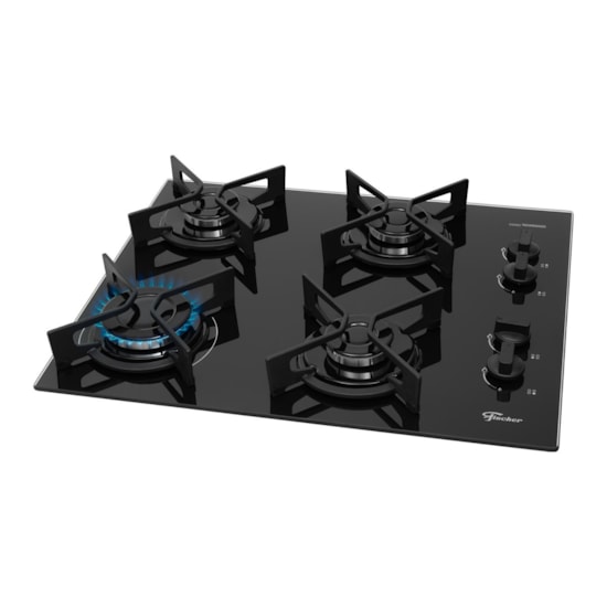 Cooktop 4B Fit Line Trempe Iron Fischer Preto