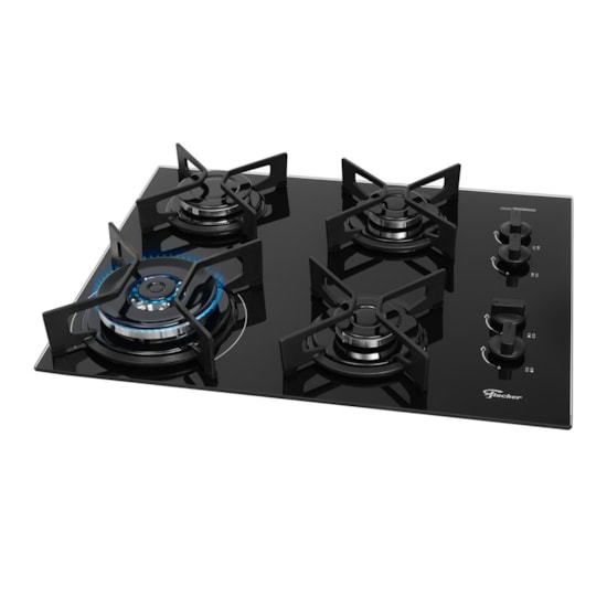 Cooktop 4B Tc Fit Line Trempe Iron Fisch Preto