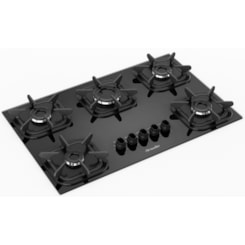 Cooktop 5 Bocas Mueller Com Ultra Chama Preto Cooktop 5 Bocas Mueller Com Ultra Chama Preto