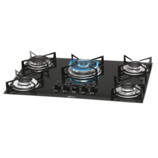 Cooktop 5 Bocas Tripla Chama Fischer 1743 Preto