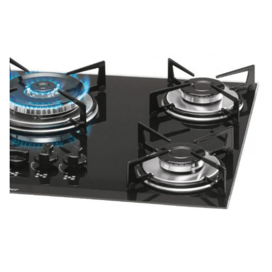 Cooktop 5 Bocas Tripla Chama Fischer 1743 Preto