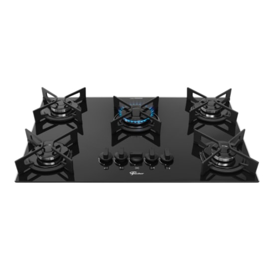 Cooktop 5B Fit Line Trempe Iron Fischer Preto