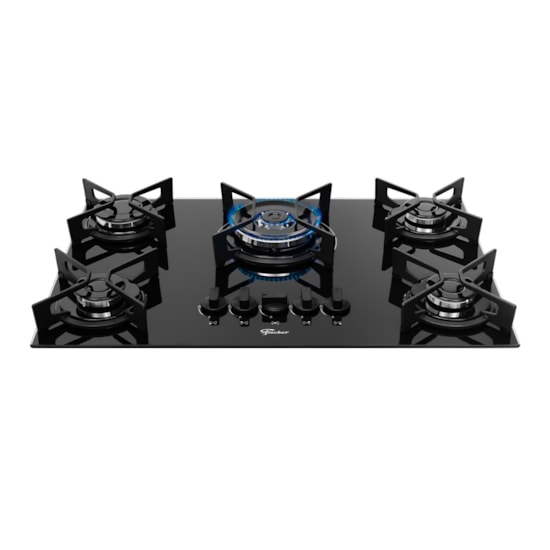 Cooktop 5B Tc Fit Line Trempe Iron Fisch Preto