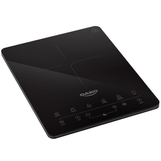 Cooktop De Indução 1 Boca Portátil Dako 220V Preto