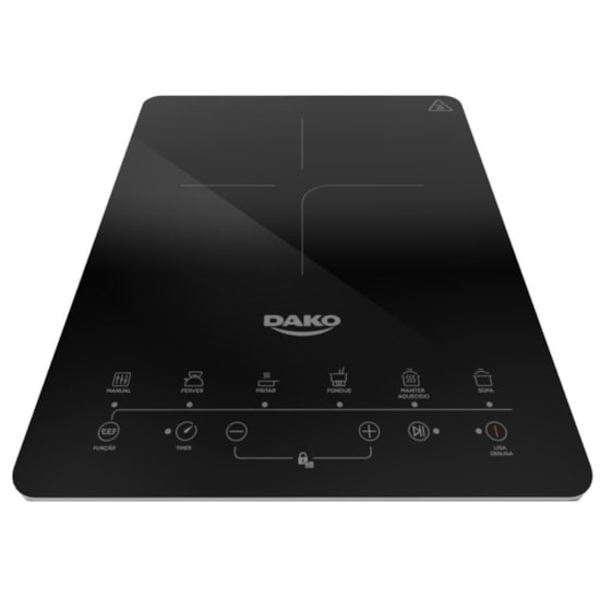Cooktop De Indução 1 Boca Portátil Dako  Preto