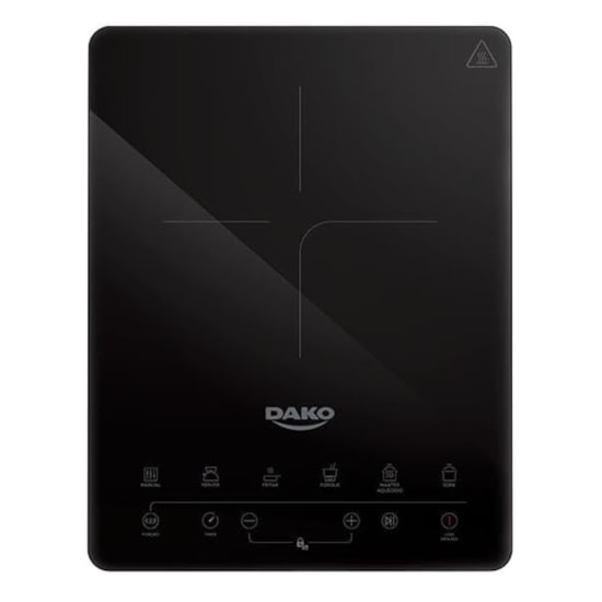 Cooktop De Indução 1 Boca Portátil Dako  Preto