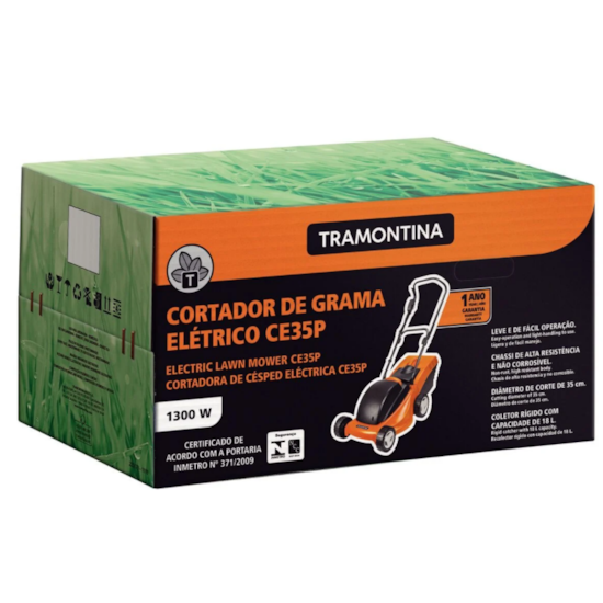 Cortador Grama Ce35p 1300W Tramontina Preto Laranja Cortador Grama Ce35p 1300W Tramontina Preto Laranja