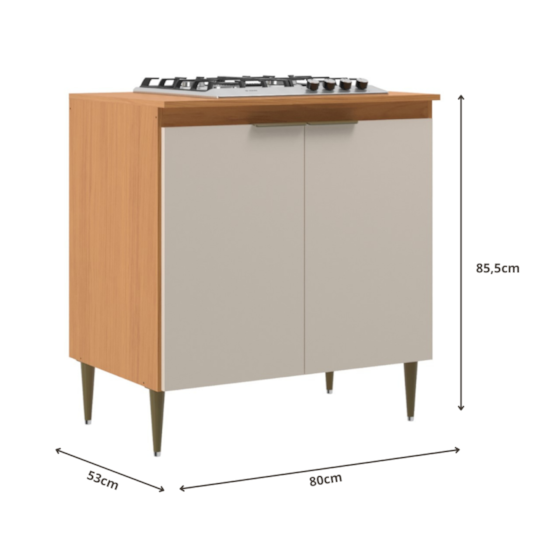 Cozinha Brisa 6 Peças Angelin Off White Cozinha Brisa 6 Peças Angelin Off White