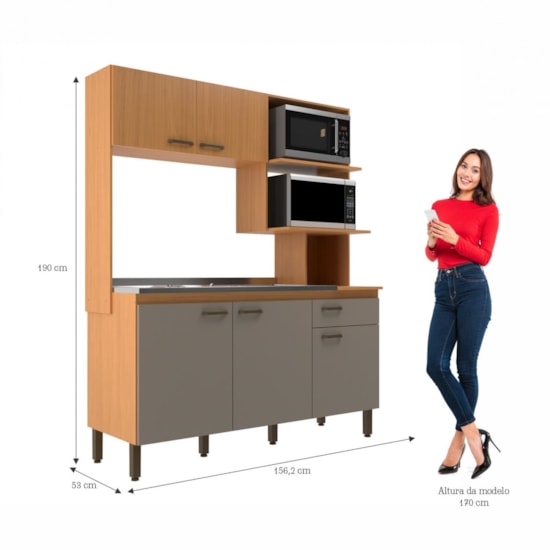 Cozinha Compacta Evelyn Angelin Damasco Cozinha Compacta Evelyn Angelin Damasco