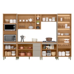 Cozinha Completa 6 Pecas Com Torre Quente E Cristaleira Allure