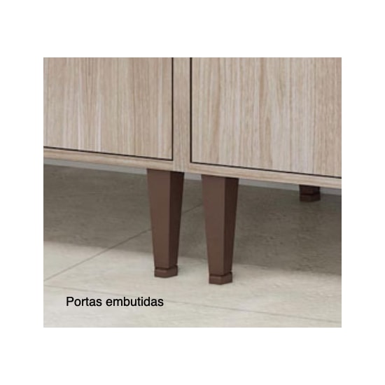 Cozinha Fellicci 5 Peças Nogueira Cozinha Fellicci 5 Peças Nogueira