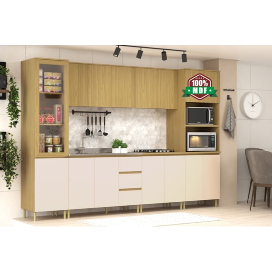 Cozinha Florença 6 Peças Canary Off White