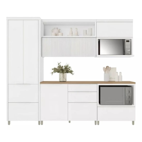 Cozinha Marquesa 5 Peças Nesher Branco Cozinha Marquesa 5 Peças Nesher Branco