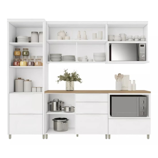 Cozinha Marquesa 5 Peças Nesher Branco Cozinha Marquesa 5 Peças Nesher Branco