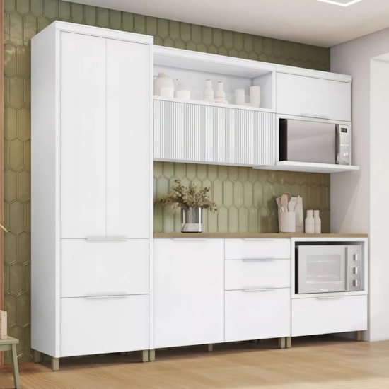 Cozinha Marquesa 5 Peças Nesher Branco Cozinha Marquesa 5 Peças Nesher Branco