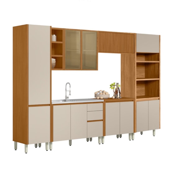 Cozinha Modulada Michelangelo 100% Mdf Cozinha Modulada Michelangelo 100% Mdf