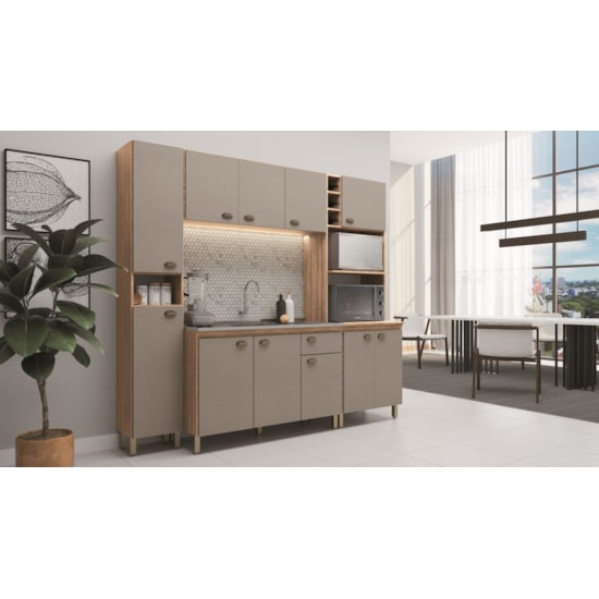 Cozinha New Atlas 4 Peças Amendoa Niagara Cozinha New Atlas 4 Peças Amendoa Niagara