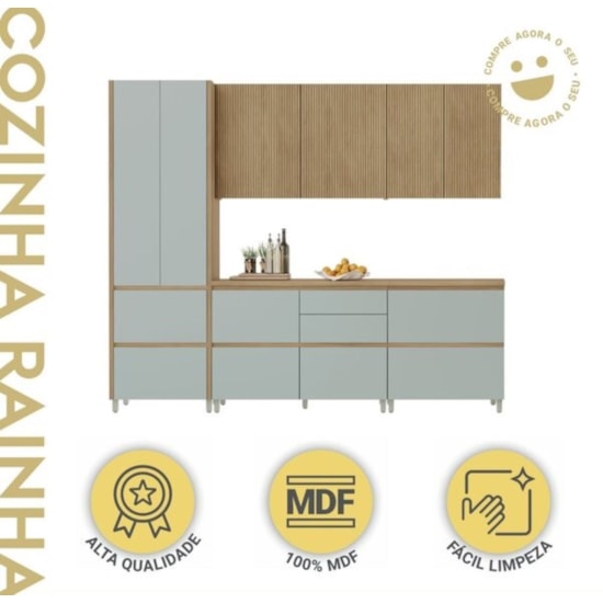 Cozinha Rainha 5 Peças Nesher Nature Verde Cozinha Rainha 5 Peças Nesher Nature Verde