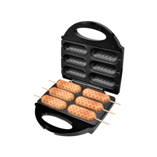 Crepeira E Hot Dog Britânia Six 220V Preto Crepeira E Hot Dog Britânia Six 220V Preto