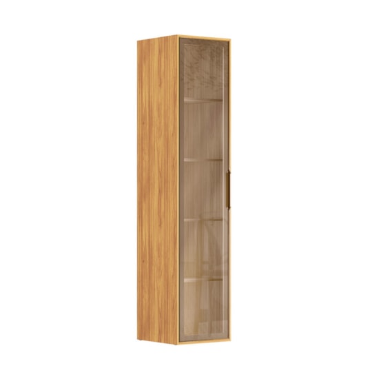 Cristaleira 1 Porta 48Cm Plena Demobile Cinamomo Nude Prime