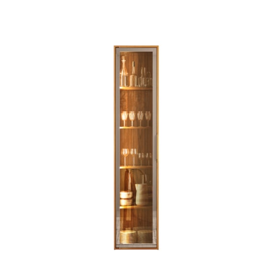 Cristaleira 1 Porta 48Cm Plena Demobile Cinamomo Nude Prime