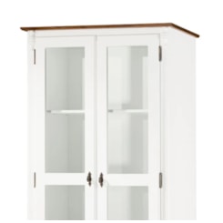 Cristaleira Lateral Madeira 2Portas Linz Branco