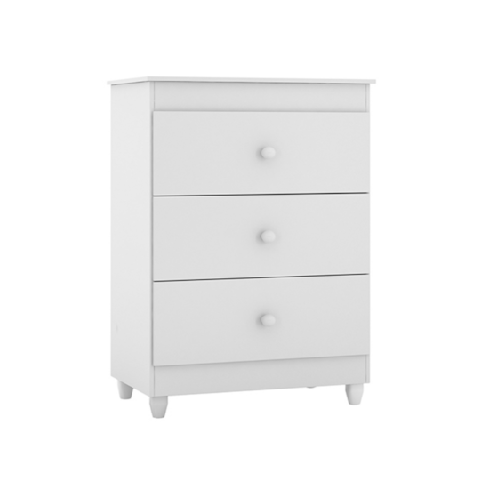 Dormitório Fofura Guarda Roupa + Cômoda + Berço Branco Dormitório Fofura Guarda Roupa + Cômoda + Berço Branco