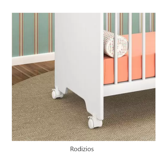 Dormitório Fofura Guarda Roupa + Cômoda + Berço Branco Dormitório Fofura Guarda Roupa + Cômoda + Berço Branco