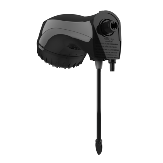 Ducha Top Banho Black Piano 4T 220V 7000W Preto