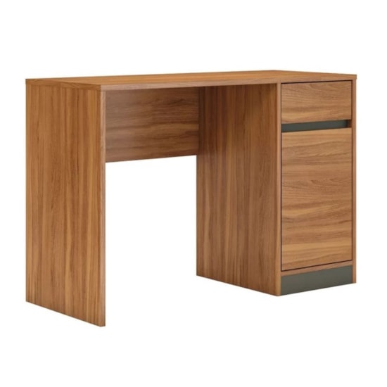 Escrivaninha 109Cm Office 1P 1G Morada Amendola Grafito Escrivaninha 109Cm Office 1P 1G Morada Amendola Grafito