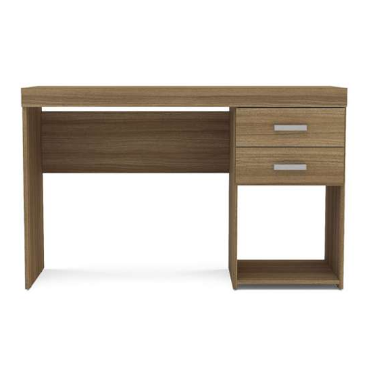 Escrivaninha 120Cm Politorno Malta 2 G Castanho Escrivaninha 120Cm Politorno Malta 2 G Castanho